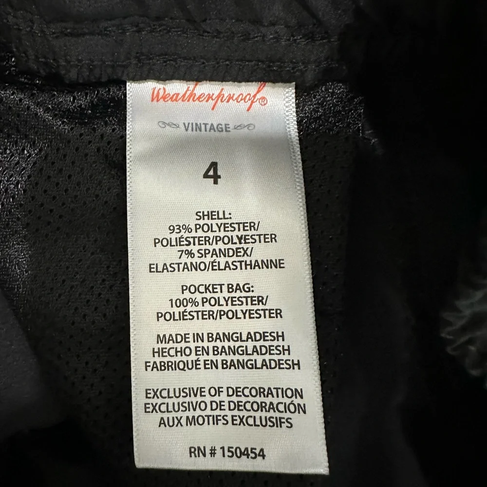 NWT Boy's Weatherproof Vintage Black Pants with Utility Pockets